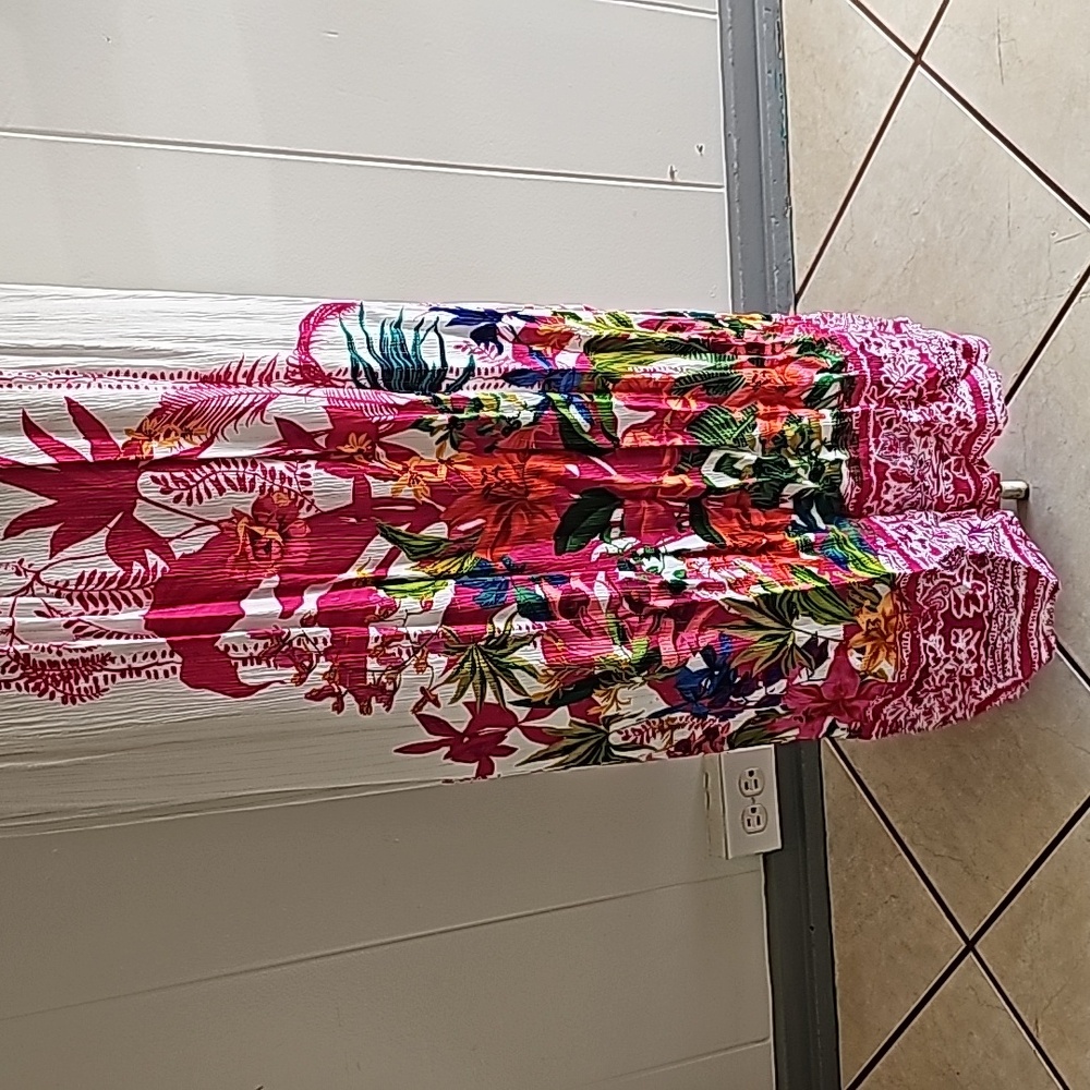 INC International Concepts Women's Floral V-Neck Maxi Dress Size Large - Picture 10 of 15
